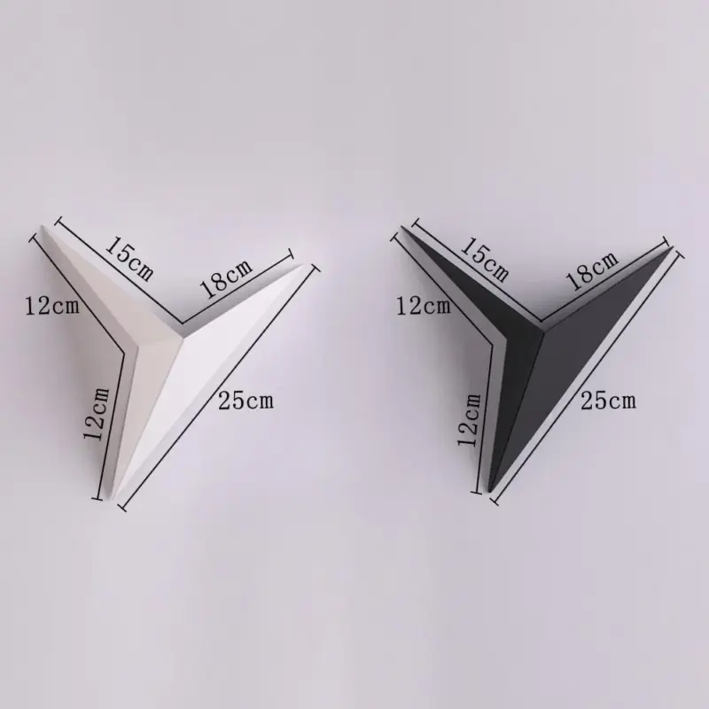 Modern minimalist triangle 3w led wall lamps