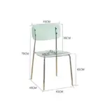 Modern nordic minimalist style dining chairs