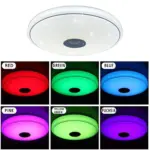 Modern rgb led ceiling lights home lighting 36w 60w bluetooth with remote control