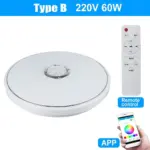 Modern rgb led ceiling lights home lighting 36w 60w bluetooth with remote control