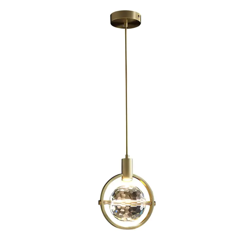 Modern ring crystal led pendelleuchte halbring kristallelemente luxusbeleuchtung energiesparend xlumina8