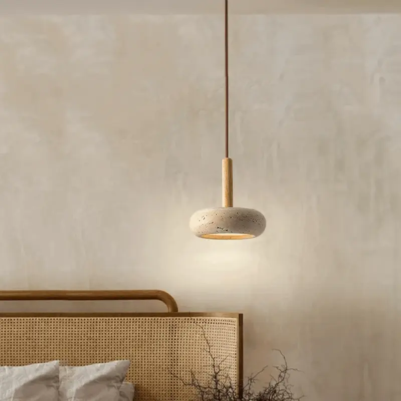 Modern stoneware led pendant light