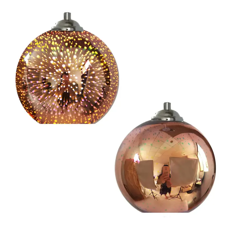 Moderne 3d feuerwerk glas hangelampe kreative beleuchtung xlumina