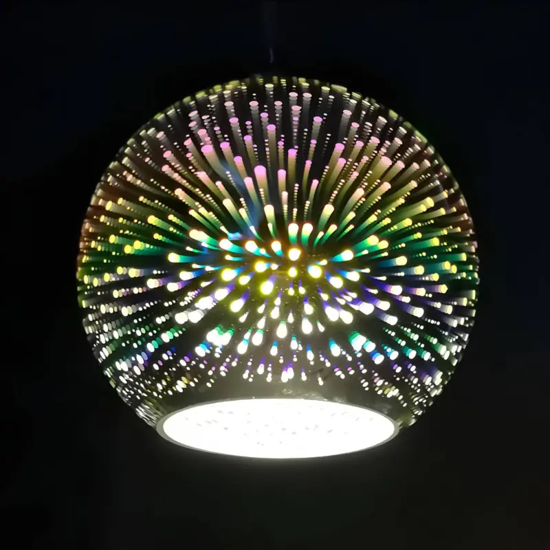 Moderne 3d feuerwerk glas hangelampe kreative beleuchtung xlumina