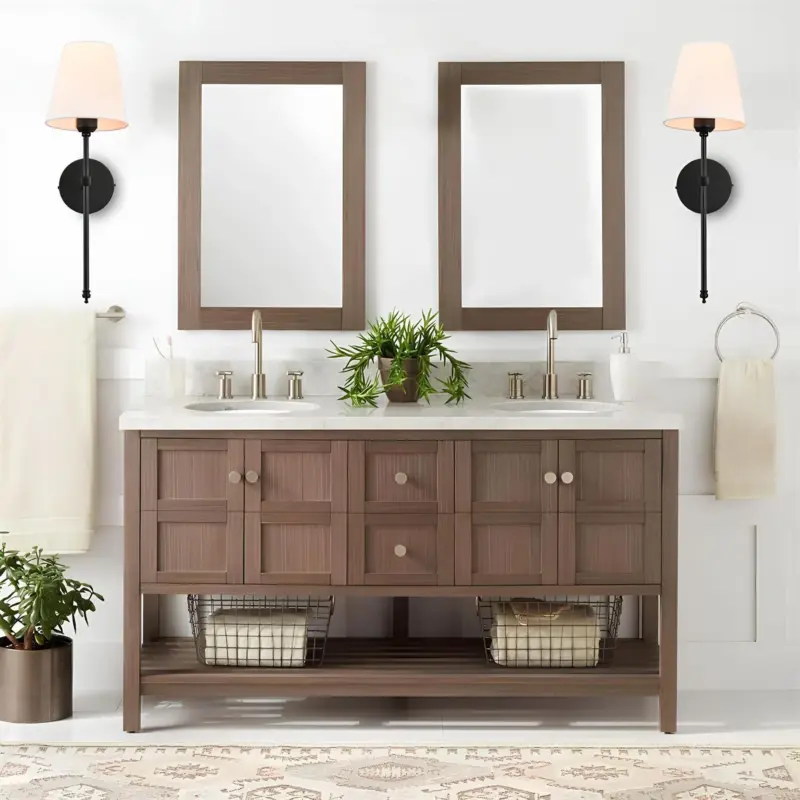 Moderne amerikanische Wandleuchte metall glas led beleuchtung schwarz gold wohnzimmer dekoration xLumina