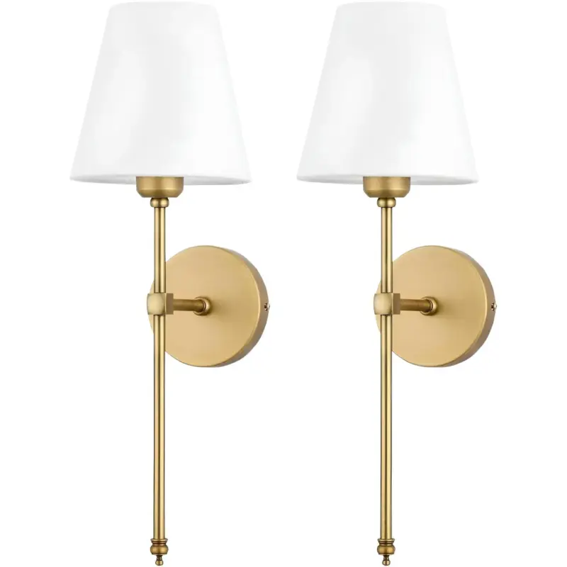 Moderne amerikanische Wandleuchte metall glas led beleuchtung schwarz gold wohnzimmer dekoration xLumina
