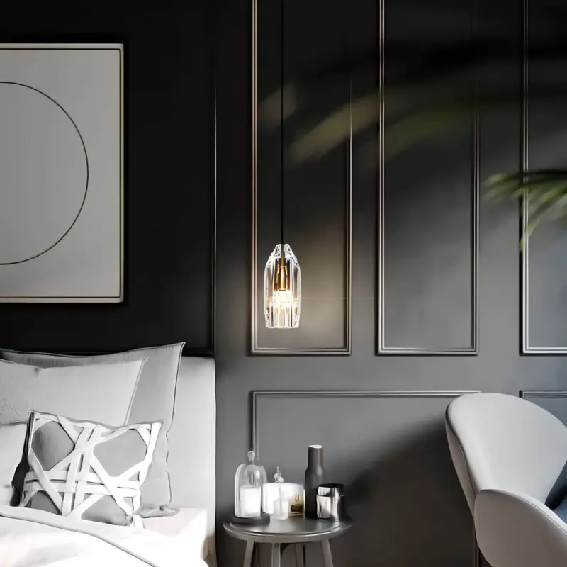 Moderne deckenleuchte haengelampe mit k9 kristallen glamouroeses licht stilvolles design energieeffizient xlumina