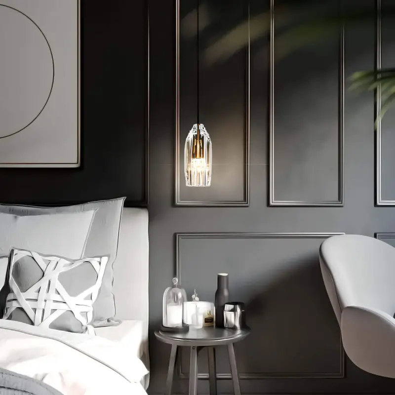 Moderne deckenleuchte haengelampe mit k9 kristallen glamouroeses licht stilvolles design energieeffizient xlumina6