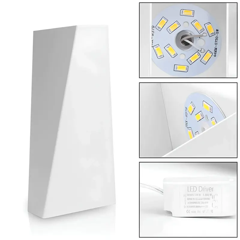 Moderne geometrische wandleuchte design wandlampe warmweiss 3000K 10W xlumina