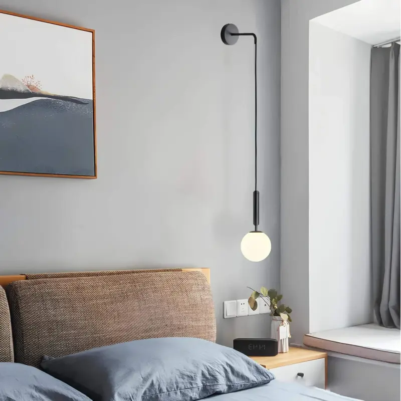 Moderne glas wandleuchte eclipse 12W 3000K design warmlicht elegant xLumina