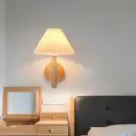 Moderne holz Wandleuchte naturholz warmweiss beleuchtung modern einfach installation xLumina