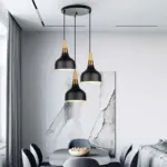 Moderne led Deckenlampen schwarz 40cm dimmbxlumina