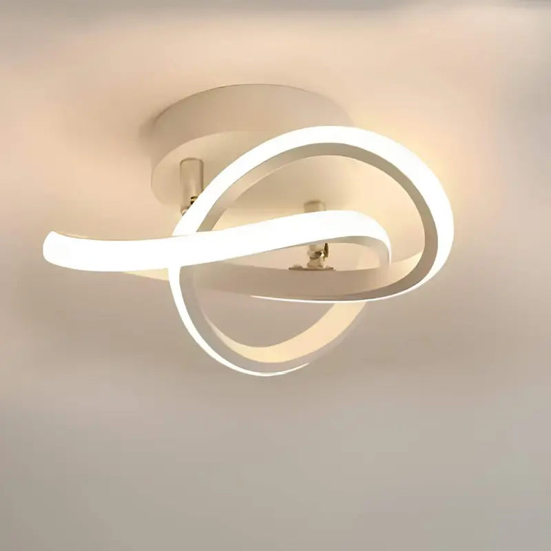Moderne led deckenleuchte 2 ringe dimmbar energiesparend warmweiss kaltweiss xlumina