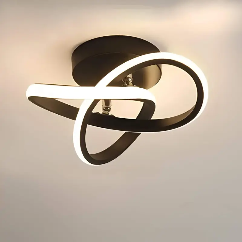 Moderne led deckenleuchte 2 ringe dimmbar energiesparend warmweiss kaltweiss xlumina6