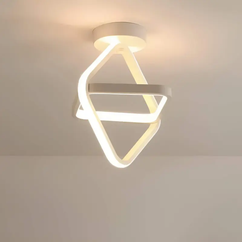 Moderne led deckenleuchte 2 ringe dimmbar energiesparend warmweiss kaltweiss xlumina8