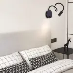 Moderne led wandlampe 360 grad verstellbares licht 9W 4000K schwarz weiss gold elegant xLumina