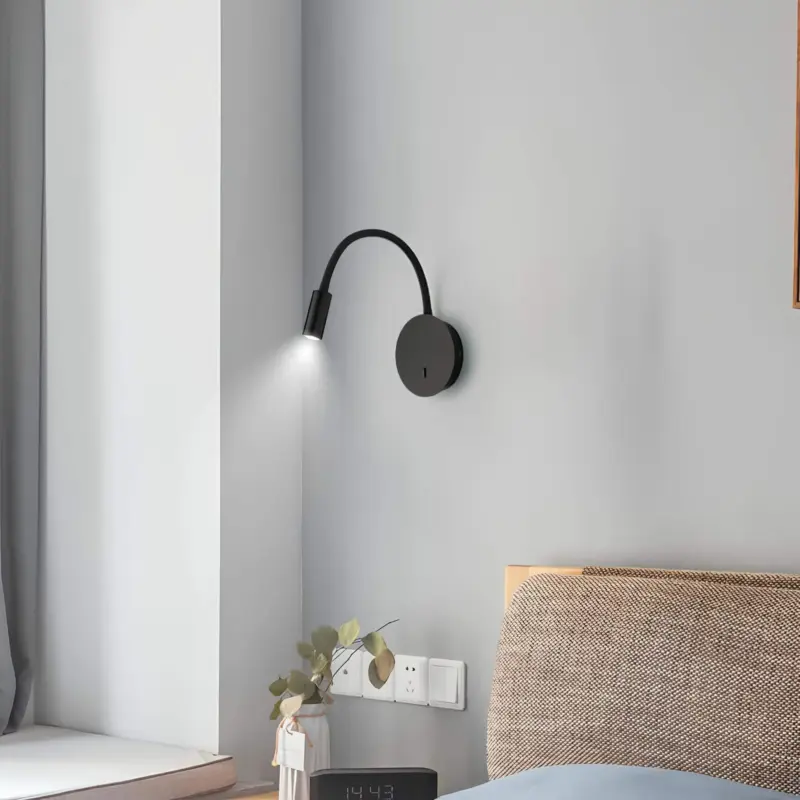 Moderne led wandlampe 360 grad verstellbares licht 9W 4000K schwarz weiss gold elegant xLumina