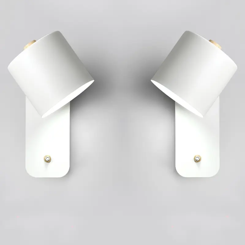 Moderne led wandleuchte mit schalter innenbeleuchtung schwarz weiss grau 9W xlumina