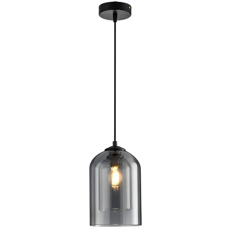 Moderne minimalistische bernstein rauchglas pendelleuchte led deckenleuchte xlumina10
