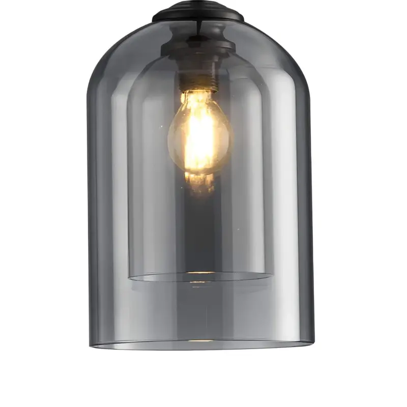 Moderne minimalistische bernstein rauchglas pendelleuchte led deckenleuchte xlumina12