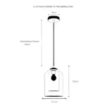 Moderne minimalistische bernstein rauchglas pendelleuchte led deckenleuchte xlumina13