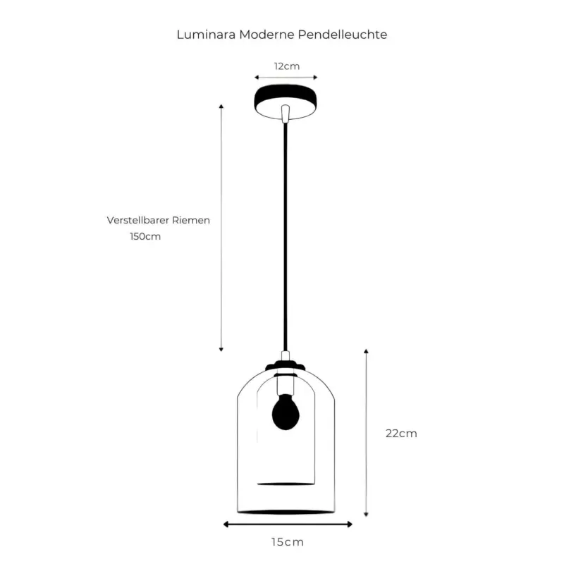 Moderne minimalistische bernstein rauchglas pendelleuchte led deckenleuchte xlumina13