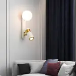 Moderne skandinavische Wandleuchte metall e27 elegantes design einfache montage xLumina