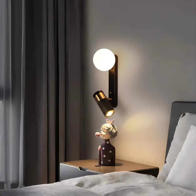 Moderne skandinavische Wandleuchte metall e27 elegantes design einfache montage xLumina