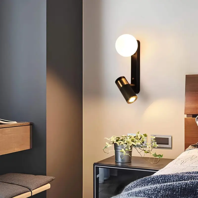 Moderne skandinavische Wandleuchte metall e27 elegantes design einfache montage xLumina