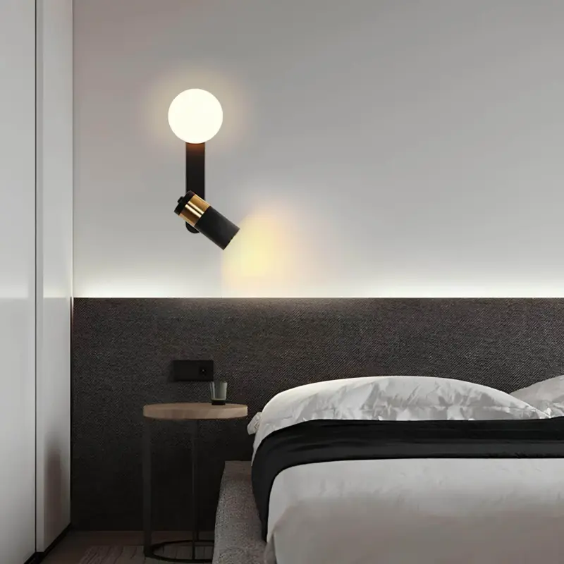 Moderne skandinavische Wandleuchte metall e27 elegantes design einfache montage xLumina