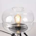 Moderne tischlampe joah mit transparentem glas