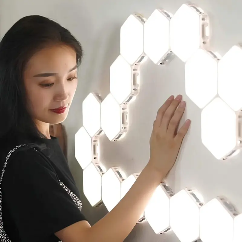 Modulair touch wandleuchte modulares design touch steuerung led beleuchtung weiss schwarz warmweiss xlumina2