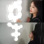 Modulair touch wandleuchte modulares design touch steuerung led beleuchtung weiss schwarz warmweiss xlumina3