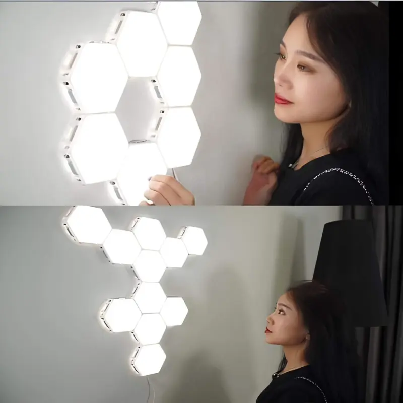 Modulair touch wandleuchte modulares design touch steuerung led beleuchtung weiss schwarz warmweiss xlumina3