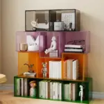 Modular acrylic storage cabinet boxes