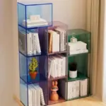 Modular acrylic storage cabinet boxes