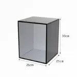 Modular acrylic storage cabinet boxes
