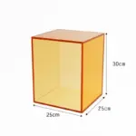 Modular acrylic storage cabinet boxes