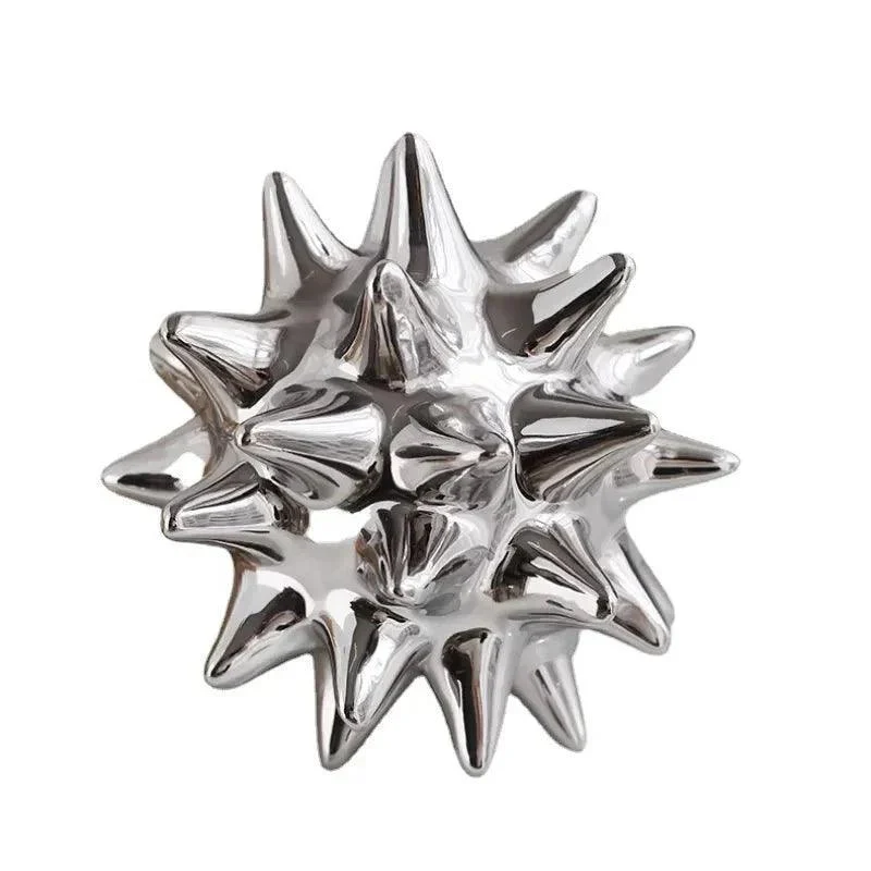 Monochrome Ceramic Sea Urchin Ornament 940857