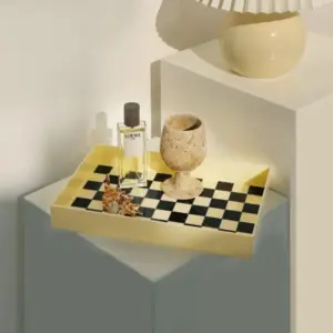 Monochrome Geometric Storage Tray