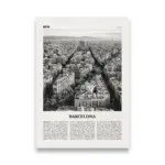 Monochrome landscape travel poster