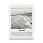 Monochrome landscape travel poster