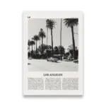 Monochrome landscape travel poster