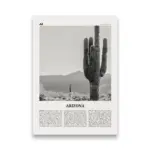 Monochrome landscape travel poster