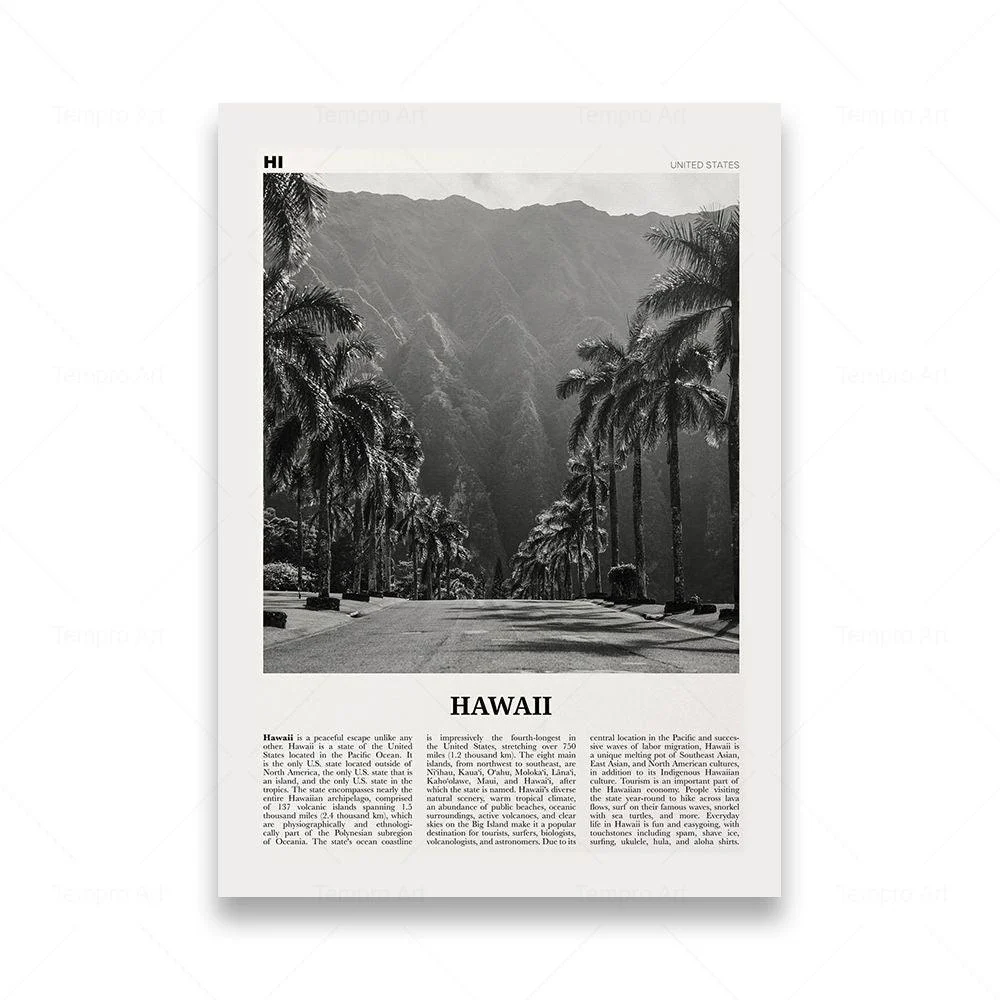 Monochrome Landscape Travel Poster 917525