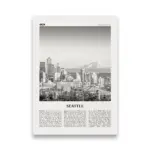 Monochrome landscape travel poster