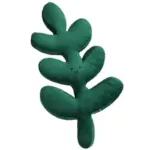 Monstera throw pillow patchandbagel