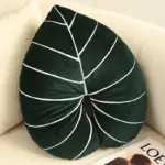 Monstera throw pillow patchandbagel