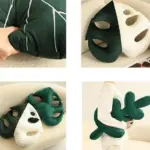 Monstera throw pillow patchandbagel