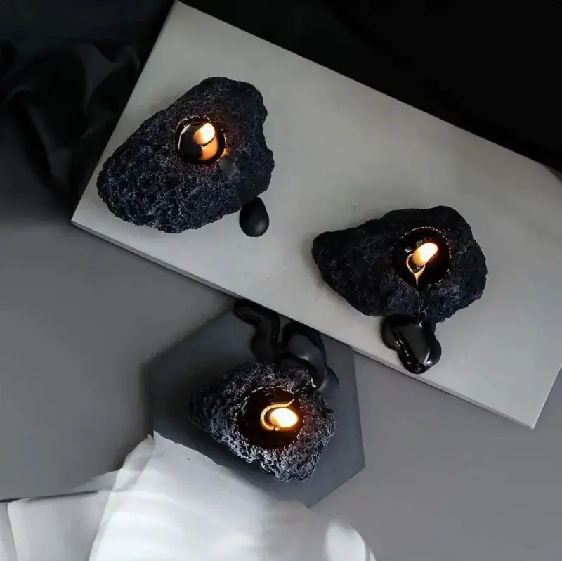 Moon meteor inspired scented candles